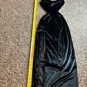 Elegant Black Velvet Dress